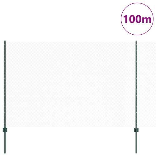 Ogradni stupovi 11 kom U-kanal Zelena 150 cm Čelik Cijena
