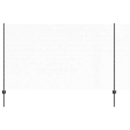 Stupovi za ograde 22 kom U-kanal Sivi 140 cm Čelik, Šesterokutna ograda Siva 1,4x25 m Čelik Cijena