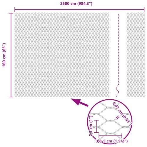 Jastučići za ograde 22 kom U-kanal siva 160 cm čelik, Hexagonalna ograda siva 1.6x25 m čelik Cijena