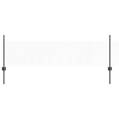 Ograde 11 kom U-kanal siva 60 cm čelik, Šesterokutna ograda siva 0.5x50 m čelik Cijena