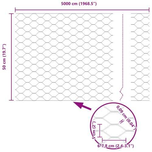 Ograde Posts 11 kom U-kanal Siva 60 cm Čelik, Šesterokutna ograda Siva 0.5x50 m Čelik Cijena