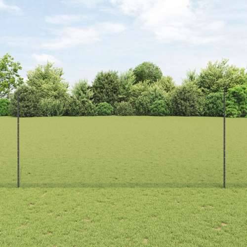 postovi ograde 22 kom U-kanal siva 140 cm čelik, šesterokutna ograda siva 1.4x50 m čelik Cijena
