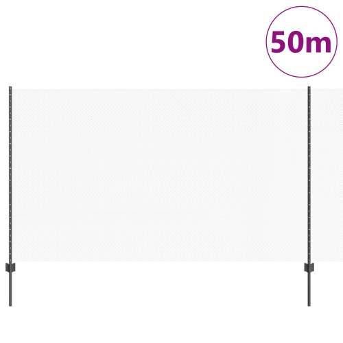 postovi ograde 22 kom U-kanal siva 140 cm čelik, šesterokutna ograda siva 1.4x50 m čelik Cijena