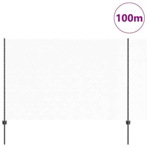 Ogradni Stupovi 22 kom U-Kanal Sivi 160 cm Čelik, Hexagon Ograda Siva 1.6x100 m Čelik Cijena