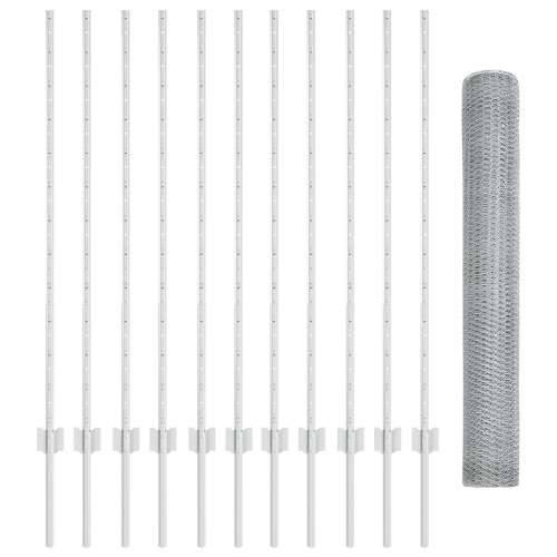 set za vrtne ograde Set od 2 Cinkovani čelik 25 x 1.2 m Cijena
