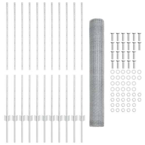set za vrtne ograde Set od 2 Cinkovani čelik 25 x 1.2 m Cijena