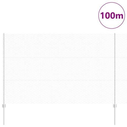 Stupovi za ograde 22 kom U-kanal 150 cm Galvanizirani čelik, Šesterokutna ograda 1,5x100 m Galvanizirani čelik Cijena