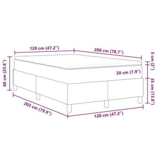 Box Spring Krevet s Madracem Svijetlo Zelena Siva 120x200 cm Kordurovna Tkanina Cijena