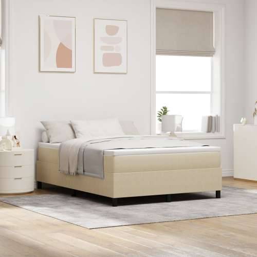 Box Spring Krevet s madracem svijetlozeleno sivo 140x200 cm kordna tkanina Cijena