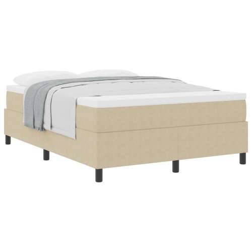 Box Spring Krevet s madracem svijetlozeleno sivo 140x200 cm kordna tkanina Cijena