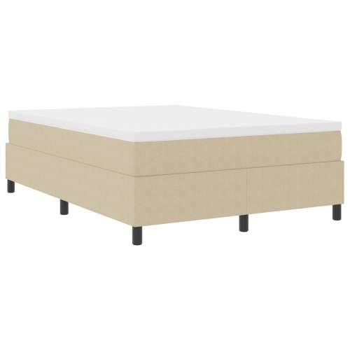 Box Spring Krevet s madracem svijetlozeleno sivo 140x200 cm kordna tkanina Cijena