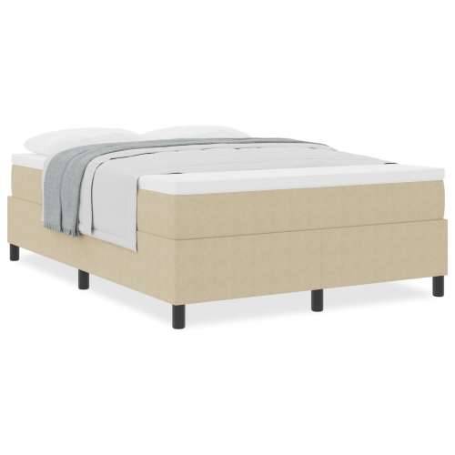 Box Spring Krevet s madracem svijetlozeleno sivo 140x200 cm kordna tkanina Cijena