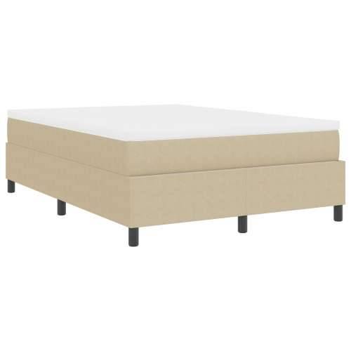 Box Spring Krevet s madracem svijetlozeleno sivo 140x200 cm kordna tkanina Cijena