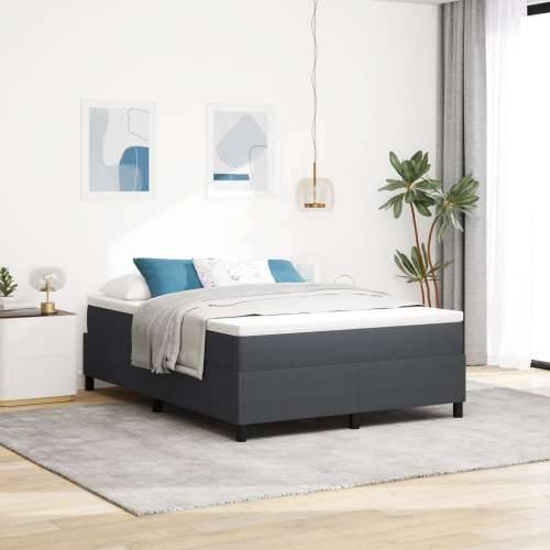 Krevet s boxspringom i madracem tamno siva 140x200 cm tkanina od žoržeta Cijena