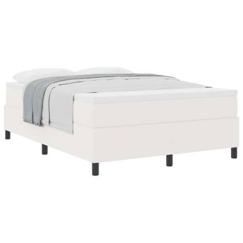 Box Spring Krevet s Madracem Krem 140x200 cm Corduroy Tkanina Cijena