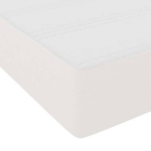 Box Spring Krevet s Madracem Krem 140x200 cm Corduroy Tkanina Cijena
