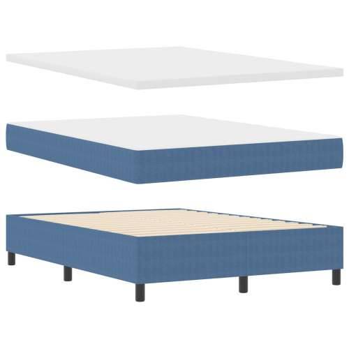 Krevet sa box springom s madracem plavi 140x200 cm kordura Cijena