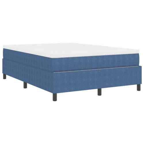 Krevet sa box springom s madracem plavi 140x200 cm kordura Cijena