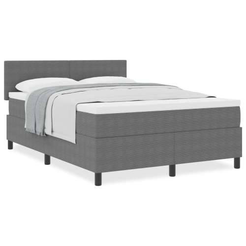 Box Spring Krevet s madracem svijetlo sivi 140x200 cm baršunasta tkanina Cijena