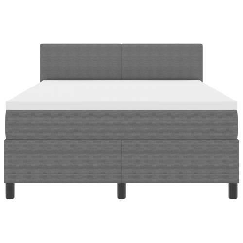 Krevet s oprugom s madracem svijetlo siva 160x200 cm tkanina od kordura Cijena
