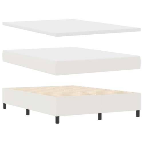Box Spring Krevet s Madracem Bijela 160x200 cm Kadif Cijena