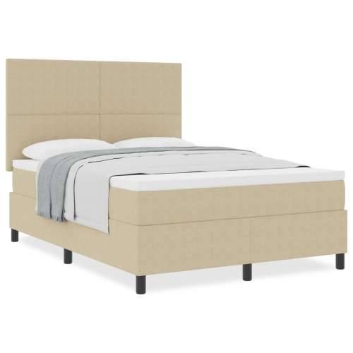 Krevet s box springom s madracem svijetlozelene sive boje 140x200 cm Somotska tkanina Cijena