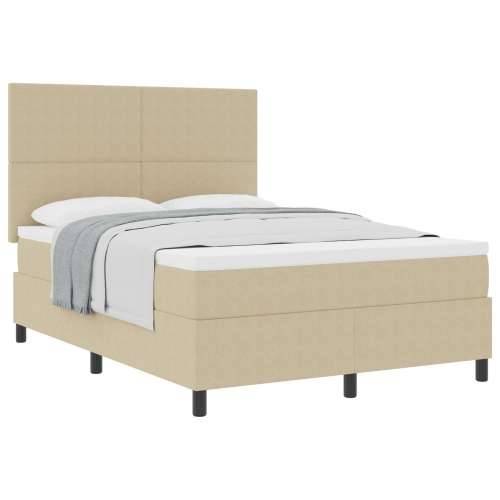 Krevet s Box Springom s madracem svijetlo zeleni sivi 140x200 cm tkanina od kordura Cijena
