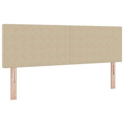 Box Spring Krevet s Madracem & LED Svjetlom Zelena Siva 140x200 cm Tkanina od kordure Cijena