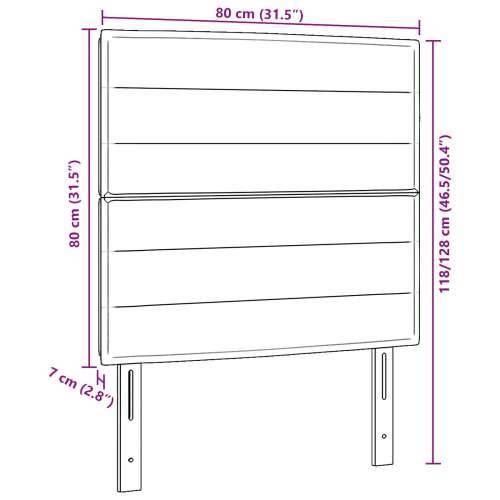 Naslon za glavu sa linijama Plavi 80 cm Tkanina Cijena
