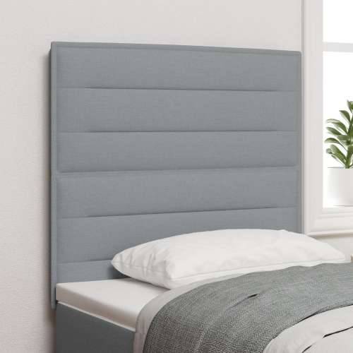 Naslon za glavu s linijskim dizajnom svjetlosive boje 90 cm tkanina Cijena