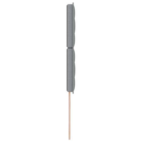 Naslon za glavu s linijskim dizajnom svjetlosive boje 90 cm tkanina Cijena