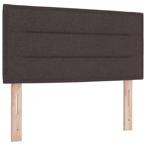 krevet s opružnom podlogom s madracem tamnosmeđi 100x200 cm tkanina Cijena