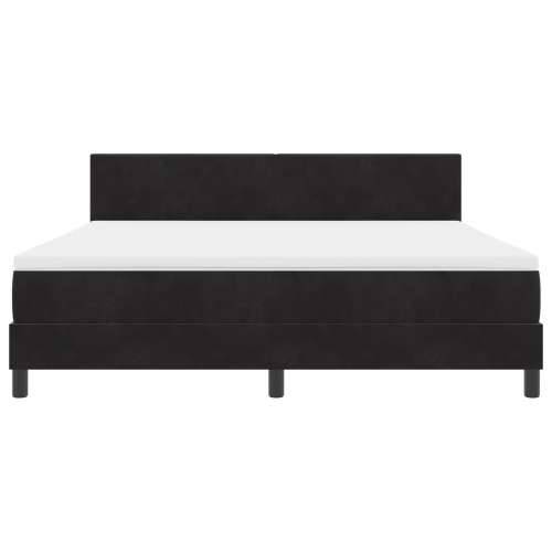 Box Spring Krevet s Madracem Crna Super King Baršun Cijena