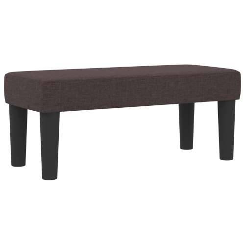 Box Spring Krevet s Madracem i Klupom Tamno smeđa 100x200 cm Tkanina Cijena