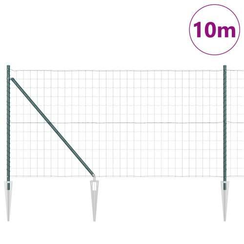 Euro Ograda s 7 Stupova 1x10 m Galvanizirani Čelik Zeleni Cijena