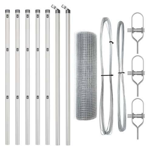 set stupova Set od 2 Pocinčani čelik 10 x 0.5 m Izdržljiv Cijena