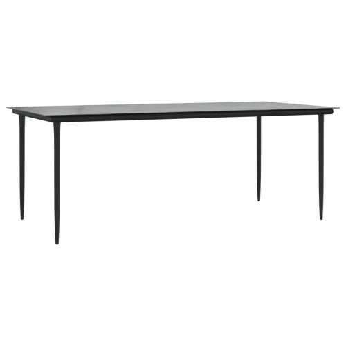 Vrtna garnitura - 9-dijelni vrtni blagovaonski set od poliratana s jastucima bež - 200 x 100 x 74 cm Sa naslonom za noge 8 Cijena