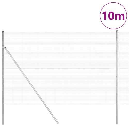 Set stupova ograde Set od 2 Pocinčani čelik 10 x 1.5 m Izdržljivo Cijena