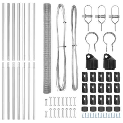 Set za ograde Set od 2 Pocinkovani čelik Cijena