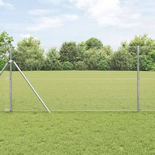 Zavarena žičana ograda s 13 stupova 1.4x25 m Galvanizirani čelik Cijena