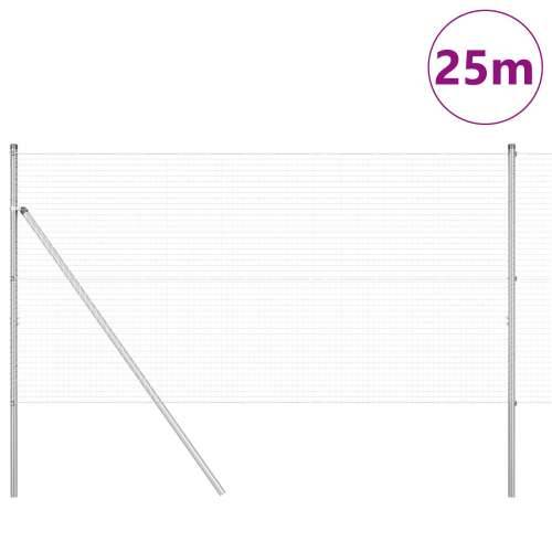 Zavarena žičana ograda s 13 stupova 1.4x25 m Galvanizirani čelik Cijena