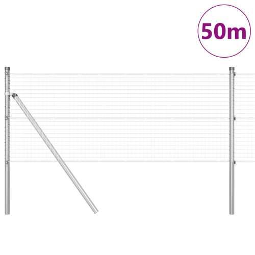 zavarena žičana ograda s 13 stupova 0.6x50 m pocinčani čelik Cijena