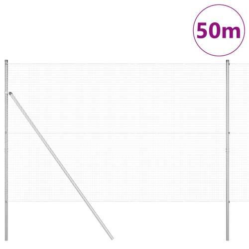 zavarena žičana ograda s 13 stupova 1.5x50 m pocinčanog čelika Cijena