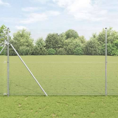 Zavarena žičana ograda s 13 stupova 1.6x50 m Galvanizirani čelik Cijena