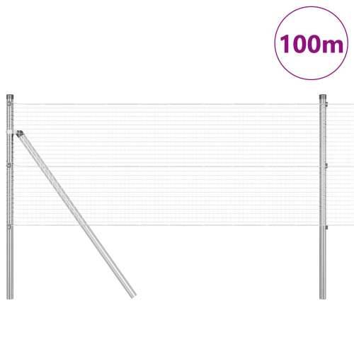 Zavarena žičana ograda s 13 stupova 0.8x100 m Pocinčana čelika Cijena