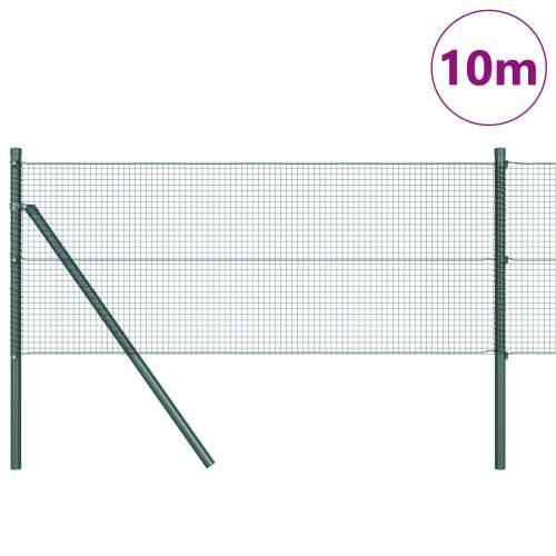 zavarena žica za ogradu s 7 stubova zelena 0.6x10 m čelik Cijena