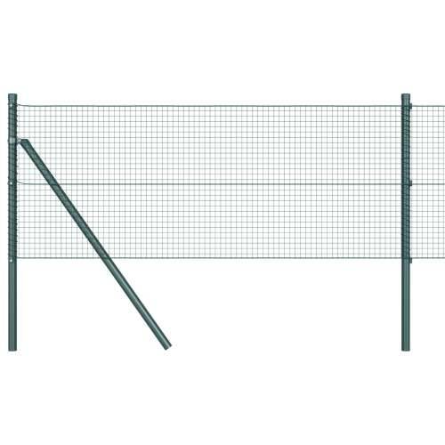 Zavarena žičana ograda s 7 postova Zelena 0.8x10 m Čelik Cijena