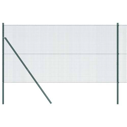 set ogradnih stupova Set od 2 Zelena Metal 10 x 1 m Izdržljivo Cijena