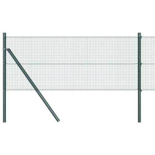 zavarena žičana ograda s 13 stupova Zelena 0.6x25 m Čelik Cijena