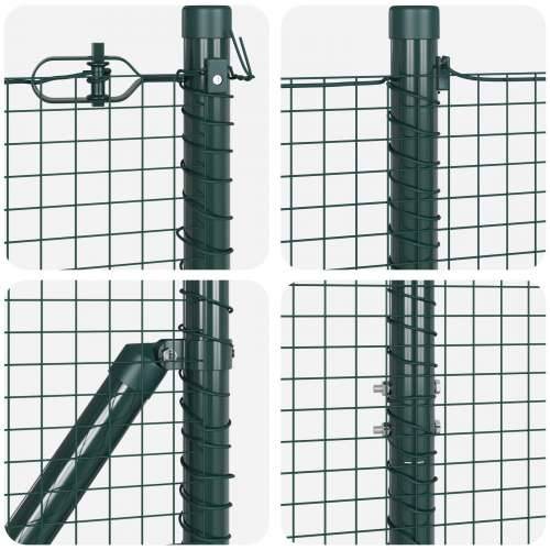 Set Ograde Set od 2 Zeleni Čelik obložen prahom 25 x 1 m Cijena